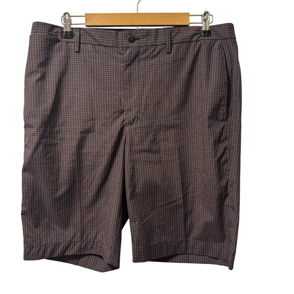 Greg Norman Mens Plaid Performance Golf Shorts 36 Polyester/Spandex Blend - Picture 1 of 12